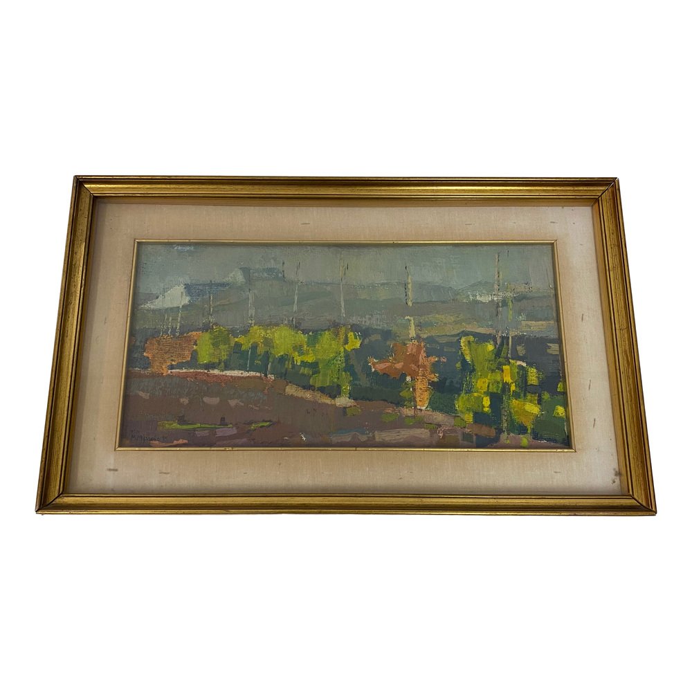 Italian Landscape Painting, 1970s, Oil, Framed for sale at Pamono
