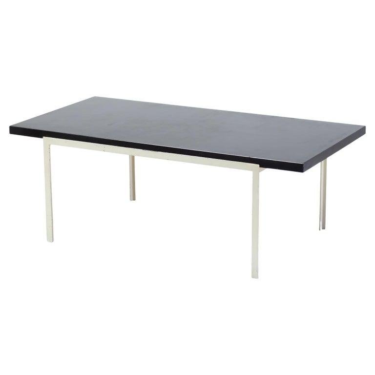 Table Basse Style Florence Knoll en Verre et Chrome Table Basse Style Florence Knoll en Verre et Chrome