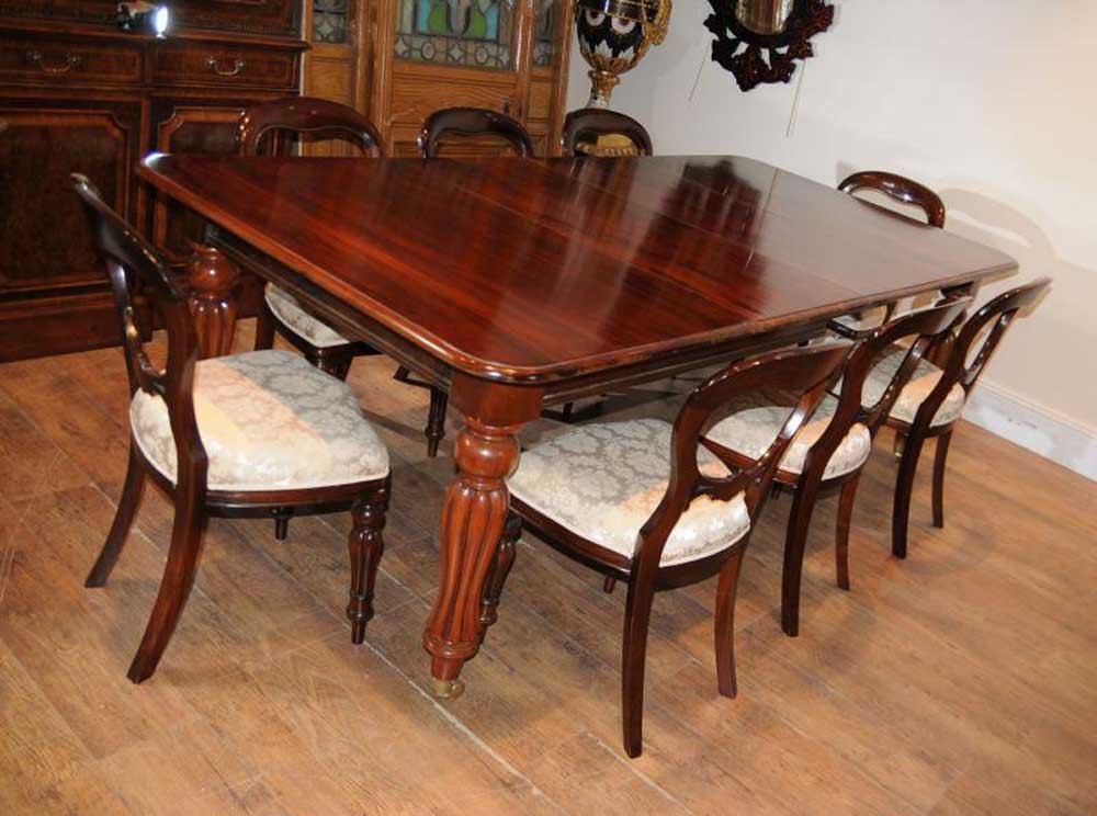 Victorian Mahogany Dining Table Set for sale at Pamono