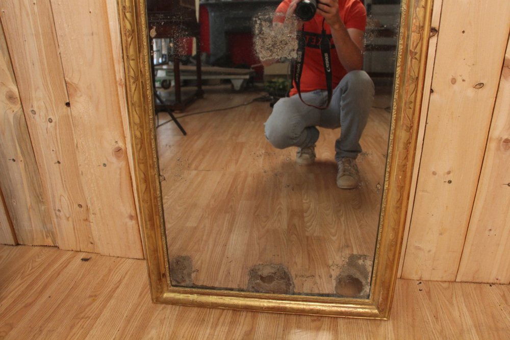 Large Vintage Standing Mirror for sale at Pamono