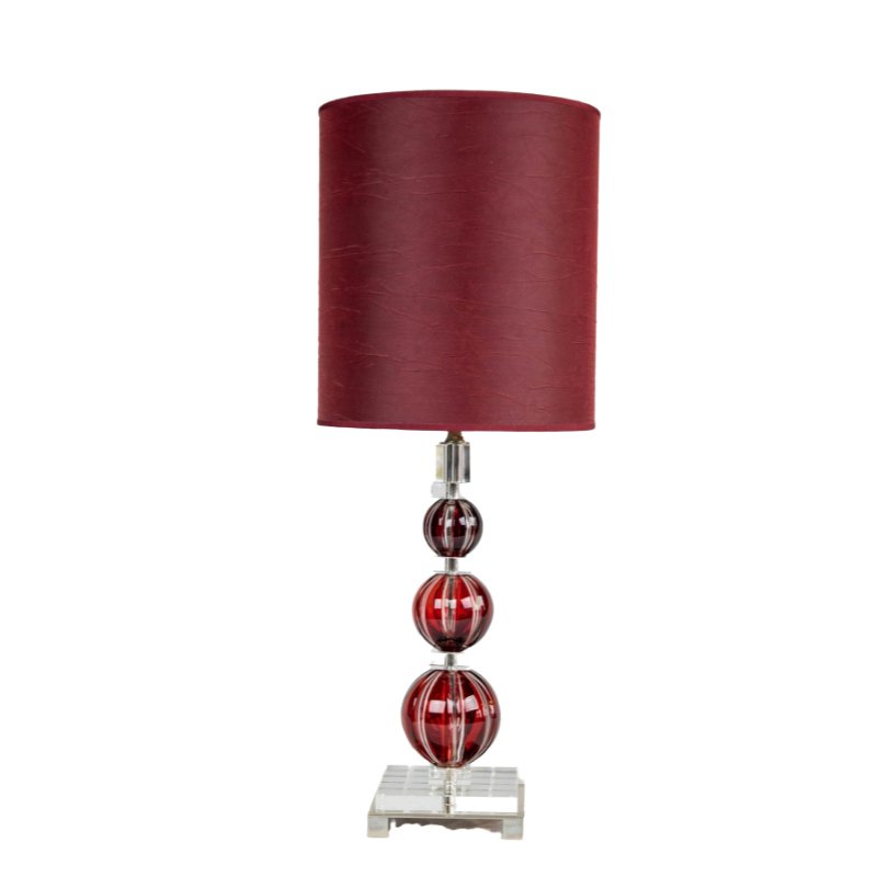 Crystal Table Lamp by Leone Aliotti for sale at Pamono