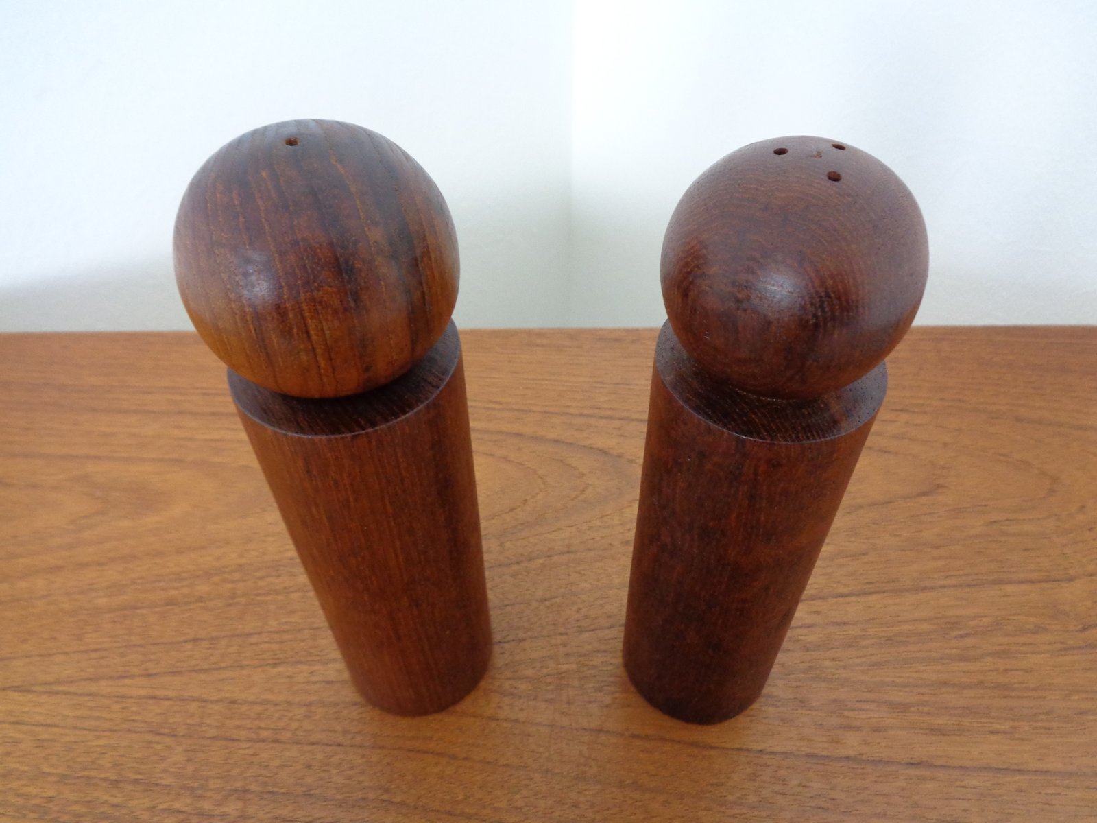 MidCentury Danish Teak Salt and Pepper Shakers, 1960s, Set of 2 for