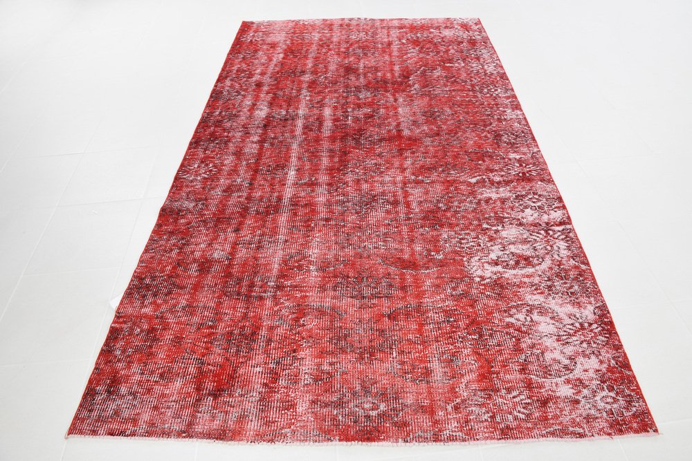 Vintage Faded Red Rug for sale at Pamono