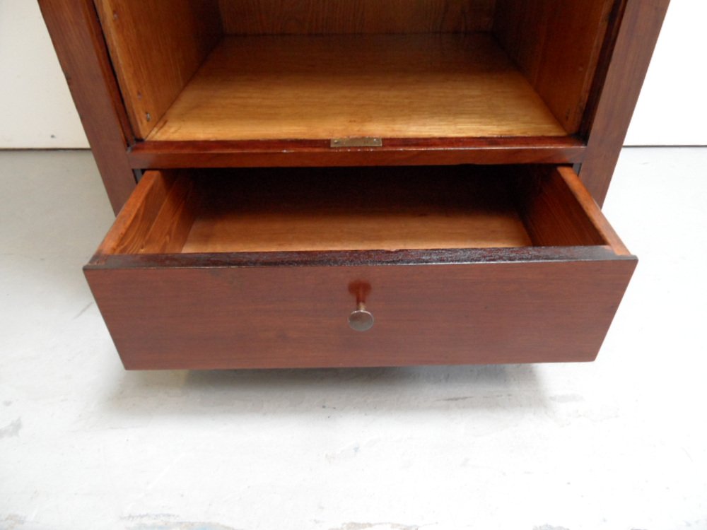 Antique Filing in Mahogany with Roller Shutter for sale at Pamono