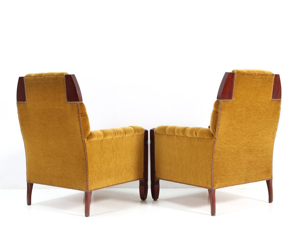 Art Deco French Living Room Set, 1930s, Set of 3 for sale at Pamono