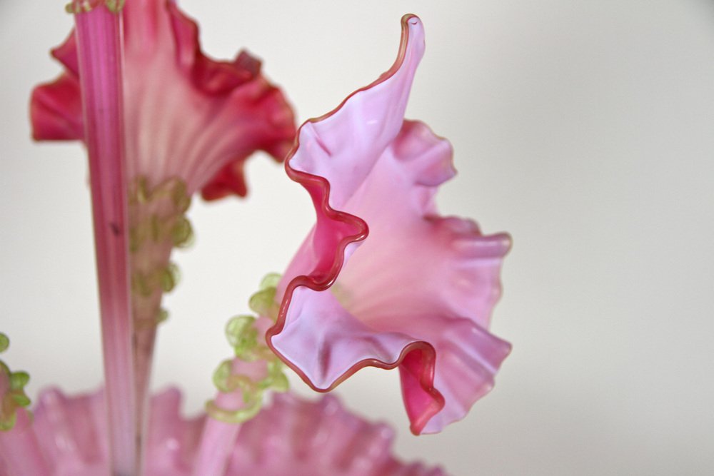 Art Nouveau Glass Flower Centerpiece, Austria, 1900s for sale at Pamono