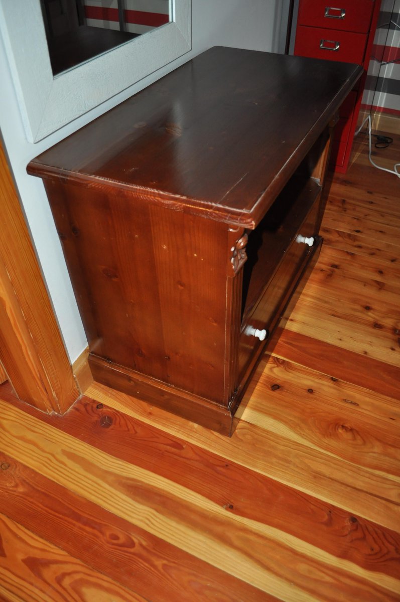 Antique Pine TV Stand for sale at Pamono