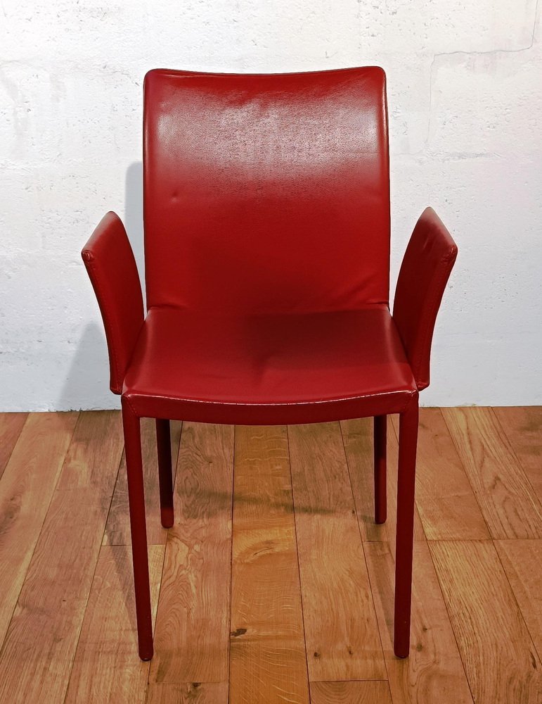 Chaise Vintage en Cuir en vente sur Pamono