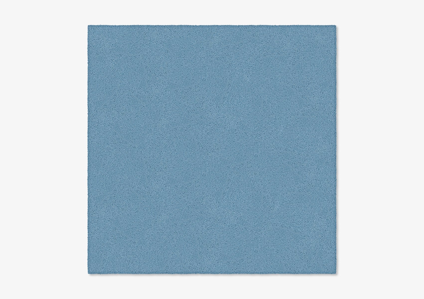 Light Blue Square Plain Rug from Marqqa for sale at Pamono