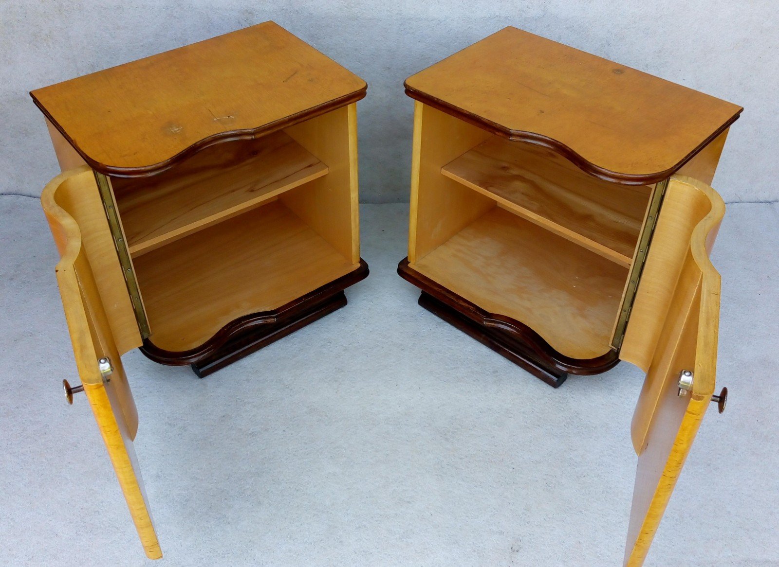 Art Deco Bedside Tables, Set of 2 for sale at Pamono