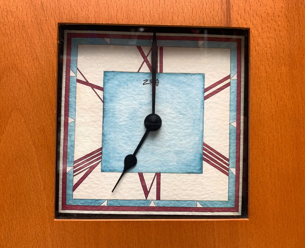 Postmodern English Wall Clock from Ziro, 1980s for sale at Pamono