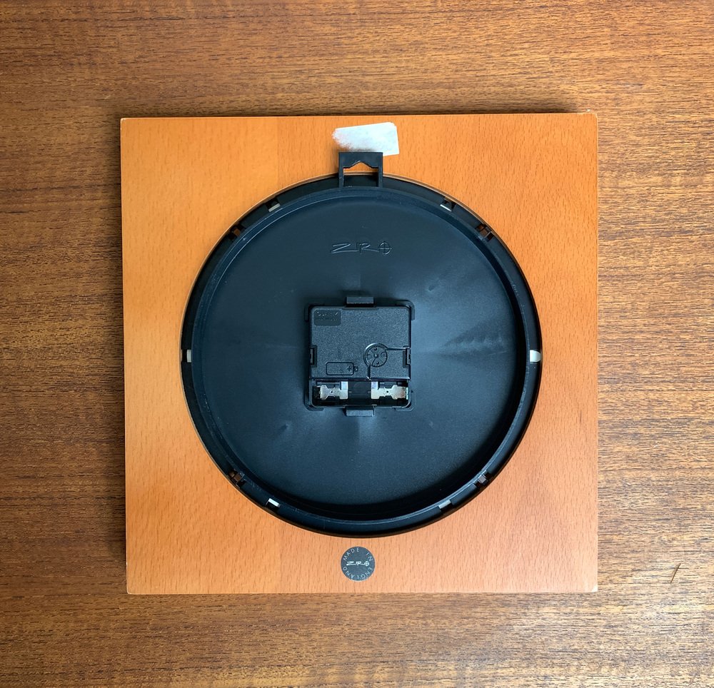 Postmodern English Wall Clock from Ziro, 1980s for sale at Pamono