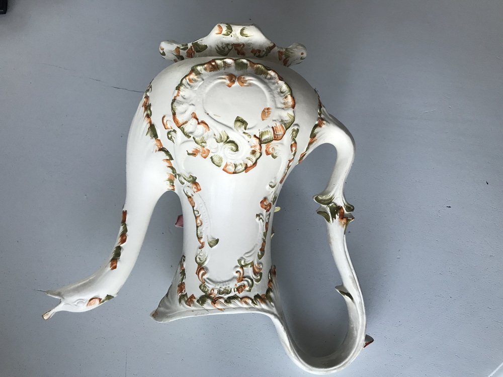 Pichet Fraise En Céramique Signé Bassano (Italie) - Vintage