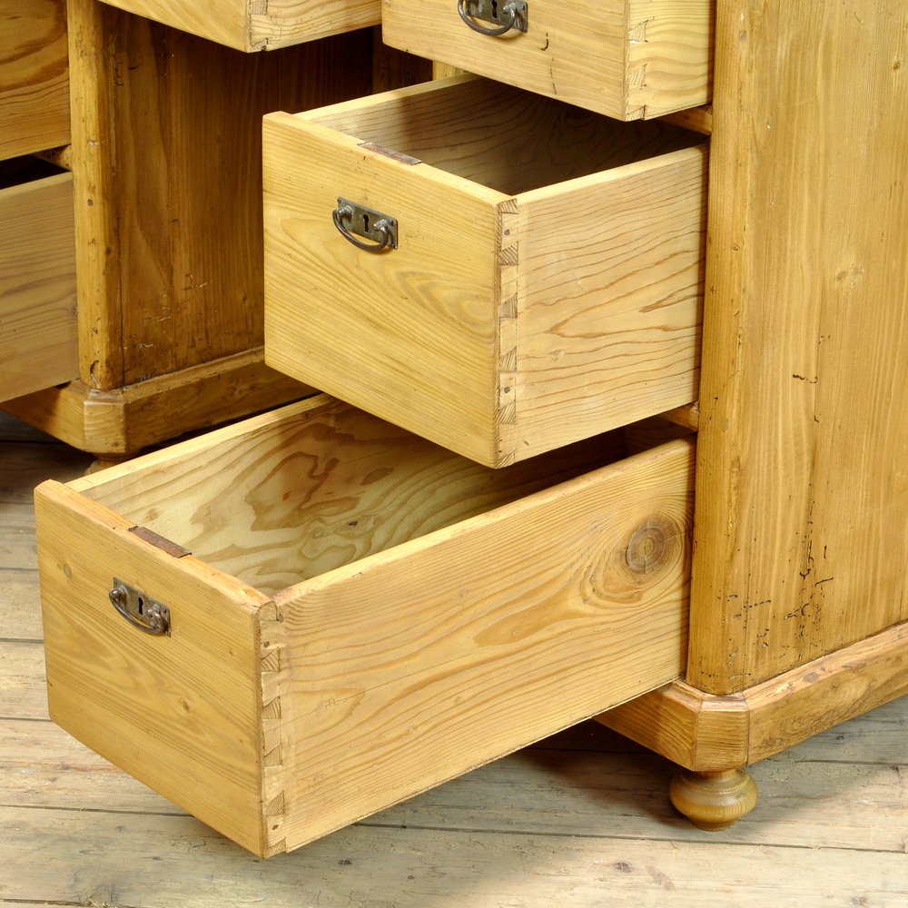 Antique Pine Desk, 1910s for sale at Pamono