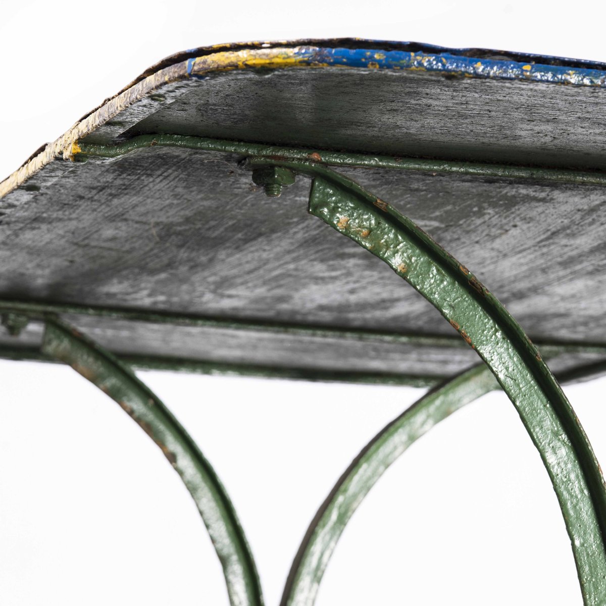 French Rectangular Metal Dining Table, 1950s for sale at Pamono