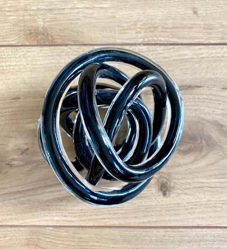 Decorative Glass Knot, 1980s for sale at Pamono