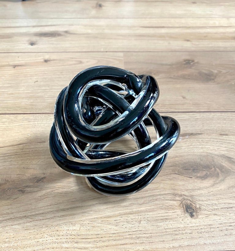 Decorative Glass Knot, 1980s for sale at Pamono