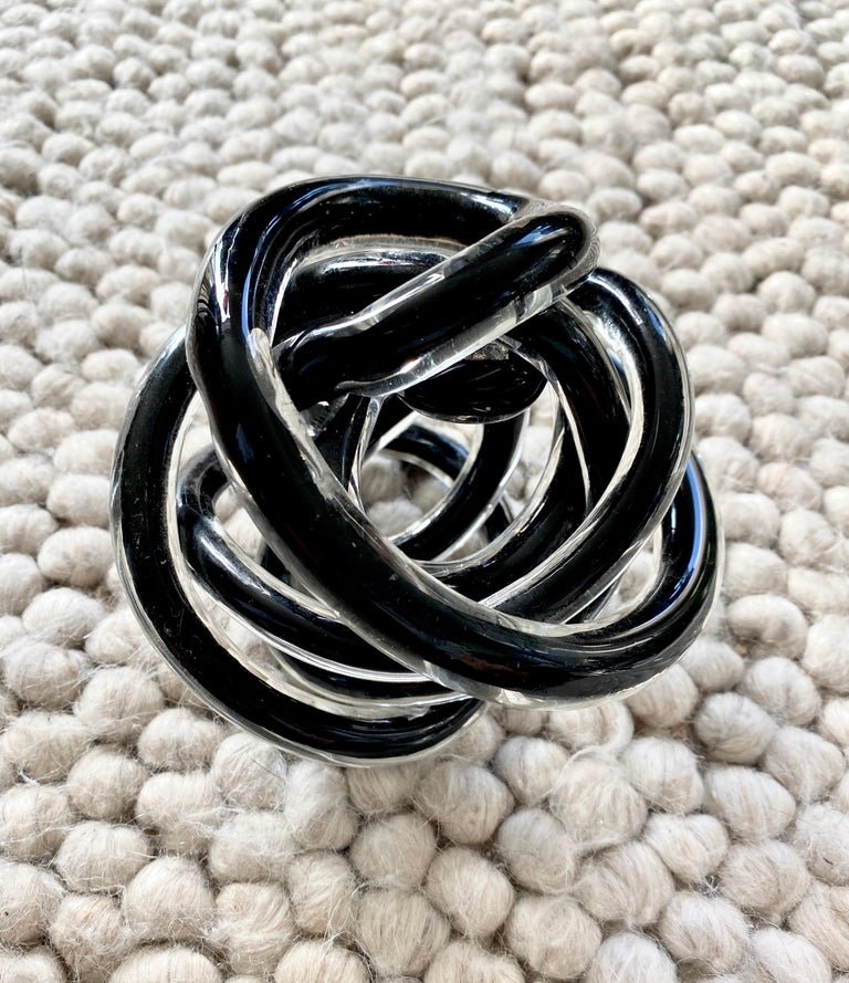 Decorative Glass Knot, 1980s for sale at Pamono