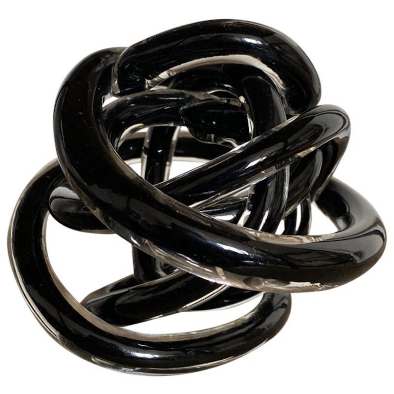 Decorative Glass Knot, 1980s for sale at Pamono