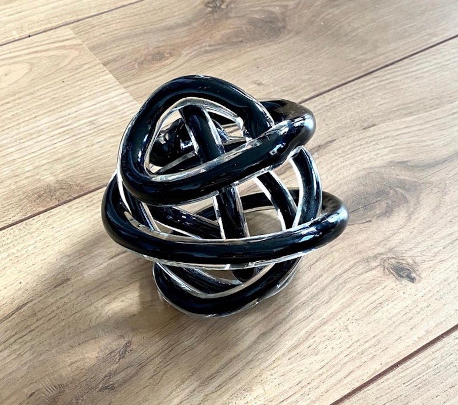 Decorative Glass Knot, 1980s for sale at Pamono