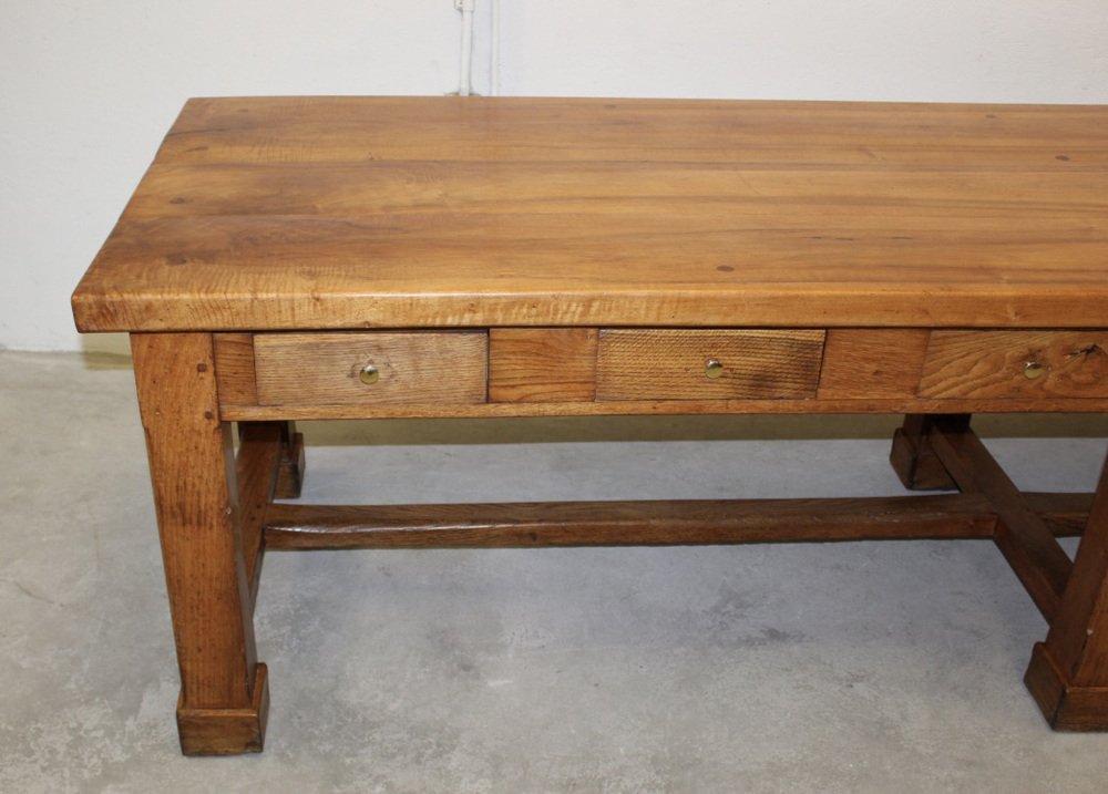 Large Community Table in Walnut and Oak for sale at Pamono