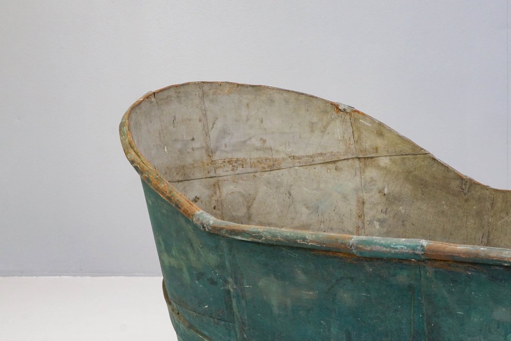 Vintage French Bathtub in Steel for sale at Pamono