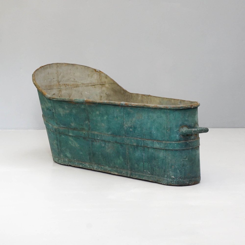 Vintage French Bathtub in Steel for sale at Pamono