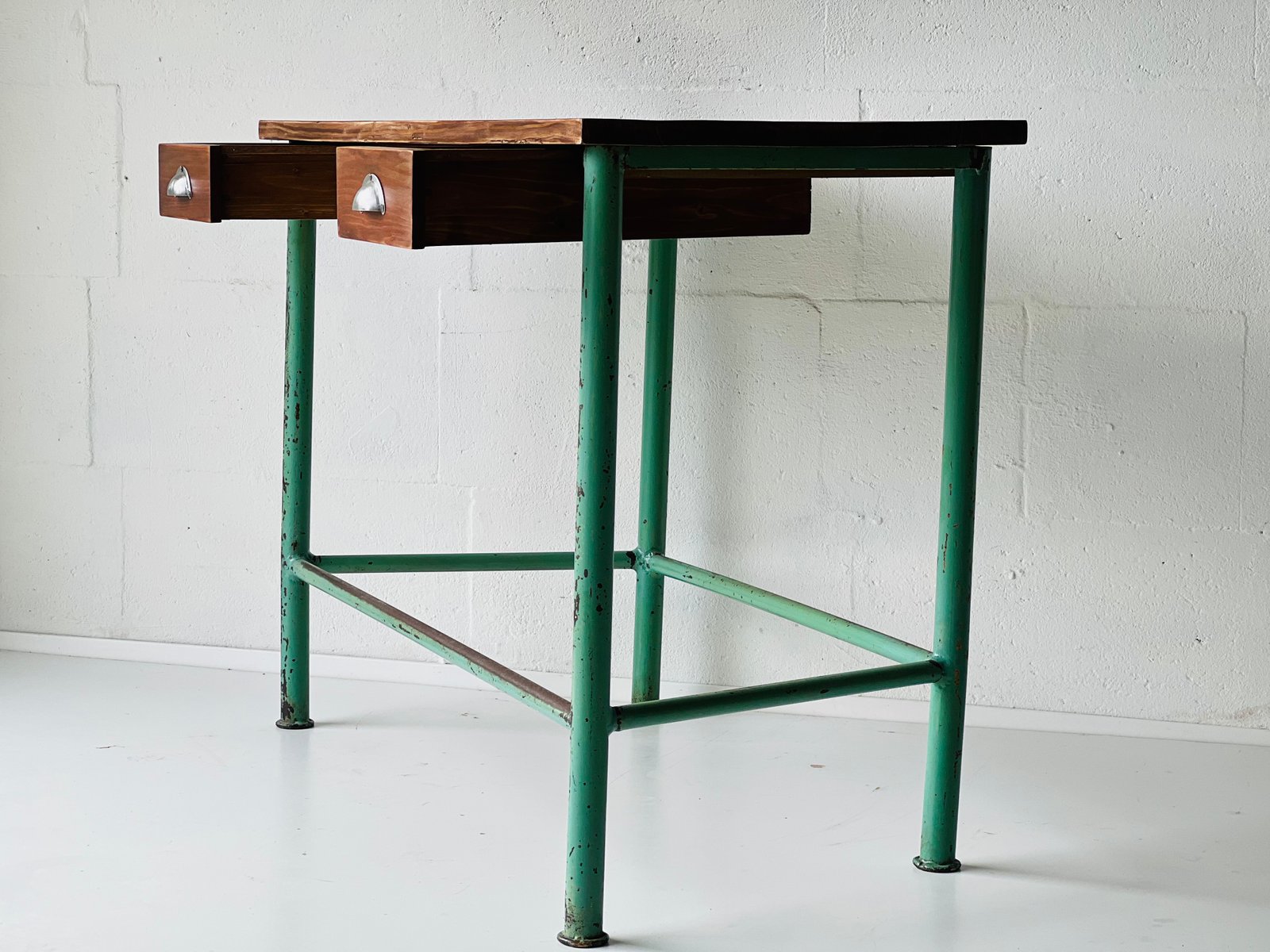 Vintage Industrial Console Table with Drawers for sale at Pamono