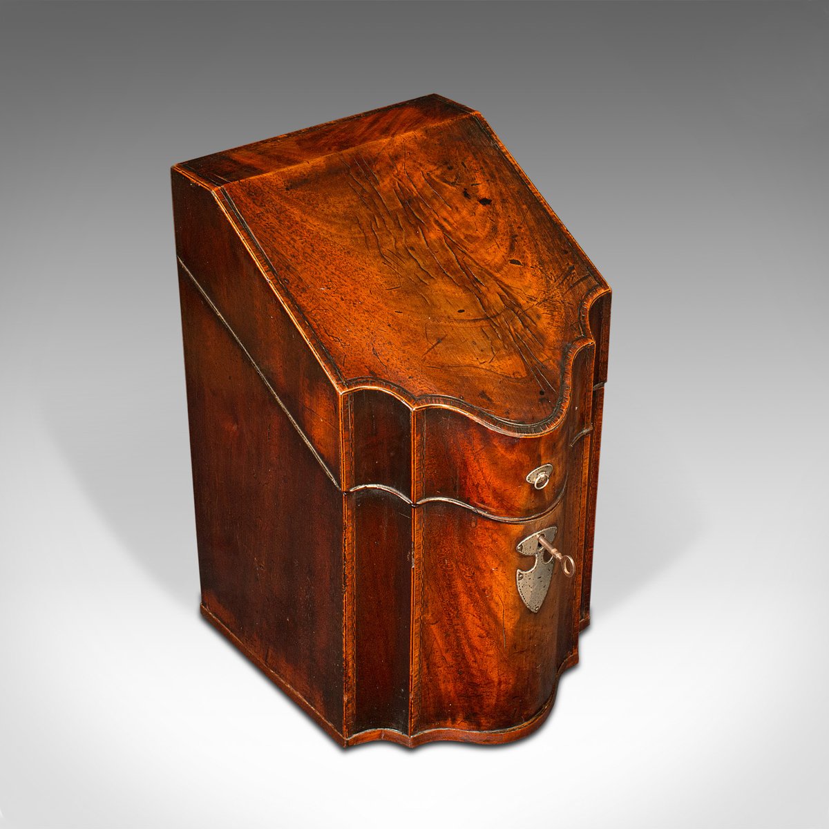 Antique Walnut Knife Box, England for sale at Pamono
