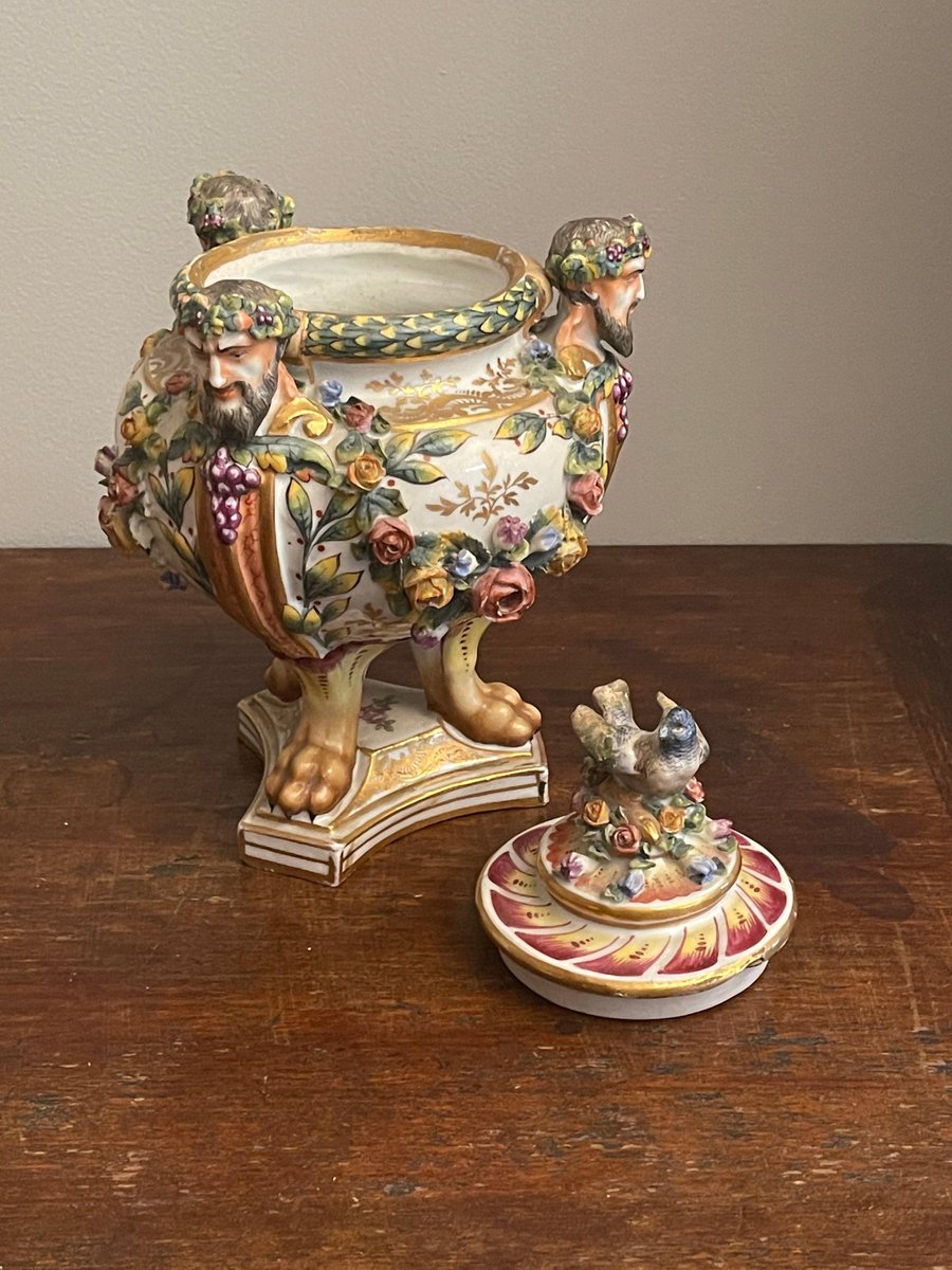 Ancienne Potiche Chinoise/Vase à couvercle en forme de pot