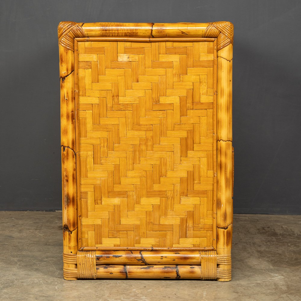 20th Century French Bamboo Chest of Drawers, 1970s for sale at Pamono