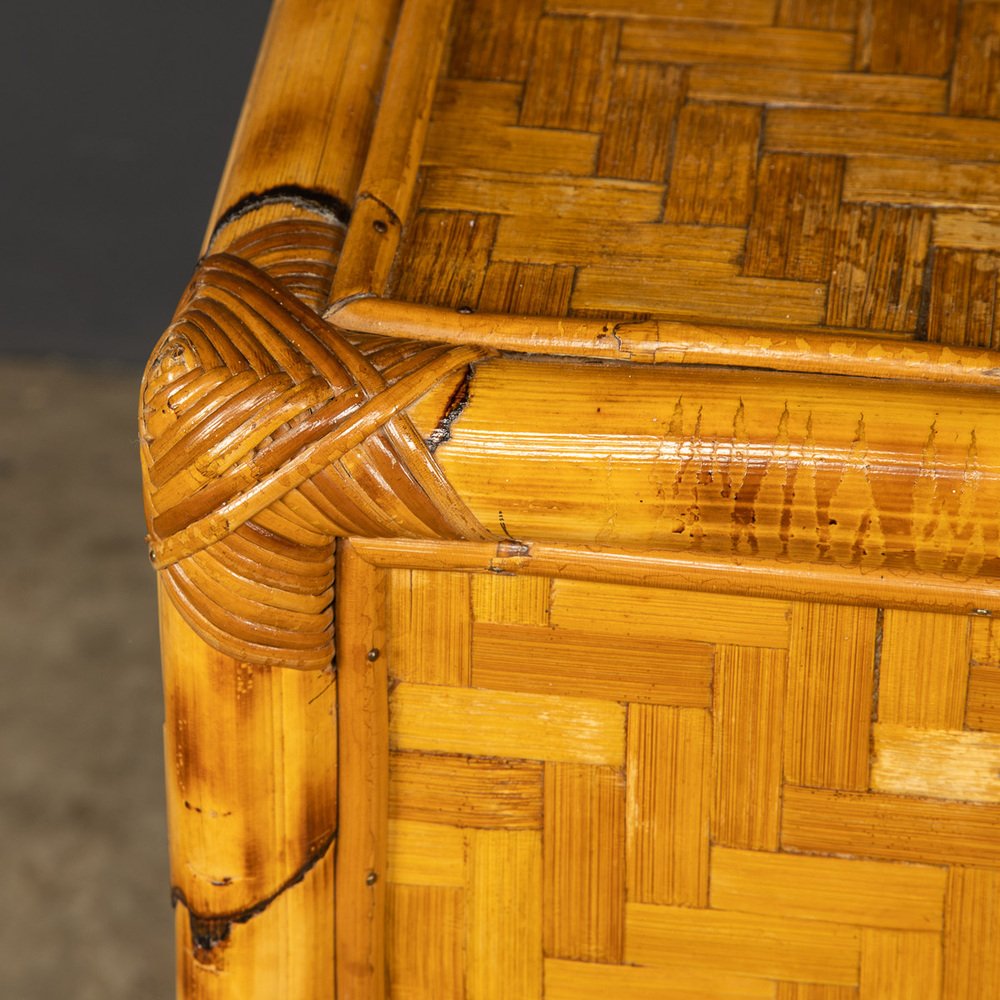 20th Century French Bamboo Chest of Drawers, 1970s for sale at Pamono