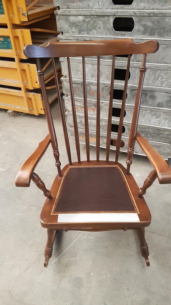 Spanish Rocking Chair in Oak for sale at Pamono