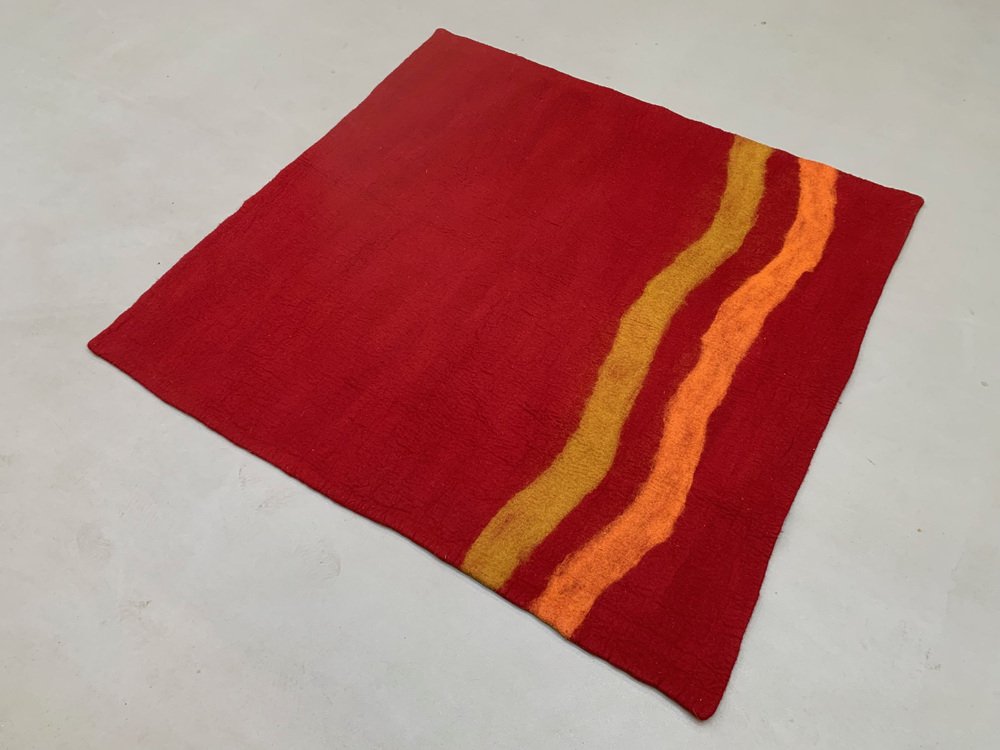 Turkish Felt Rug Vintage Turkish Felt Kilim Wall Rug for sale at Pamono