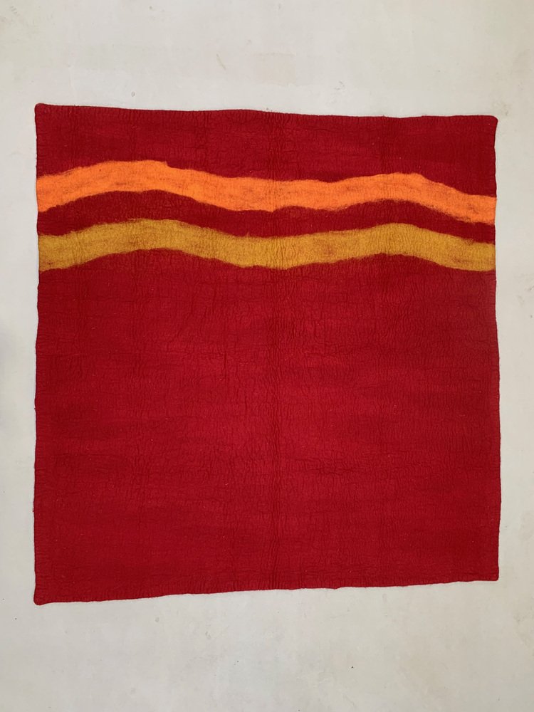 Turkish Felt Rug Vintage Turkish Felt Kilim Wall Rug for sale at Pamono