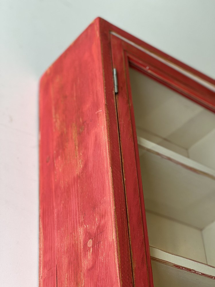 Vintage Wall Unit with Glass Door for sale at Pamono