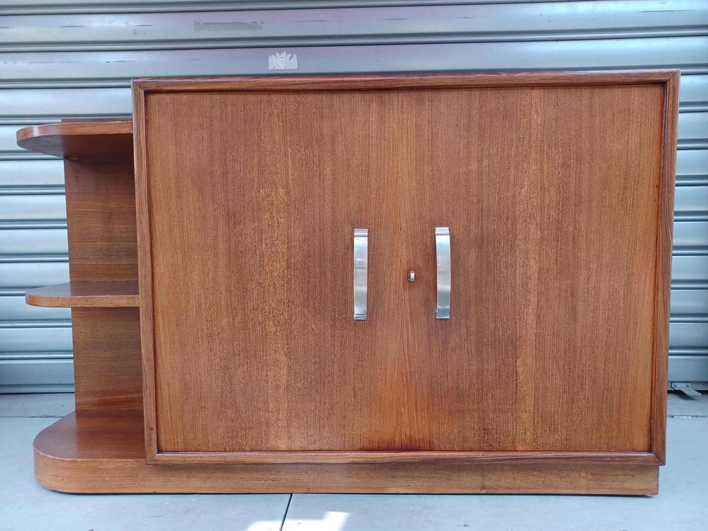 Vintage Art Deco Bar aus Teak, 1930er bei Pamono kaufen