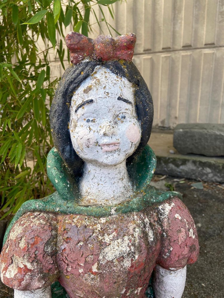 MidCentury Italian Modern Concrete Snow White Statue for sale at Pamono