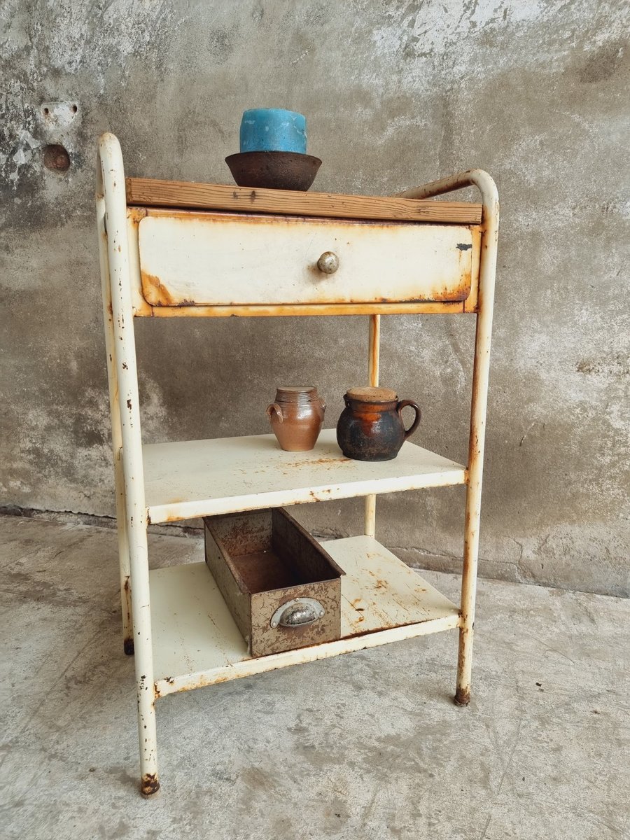 Industrial Bedside Table for sale at Pamono