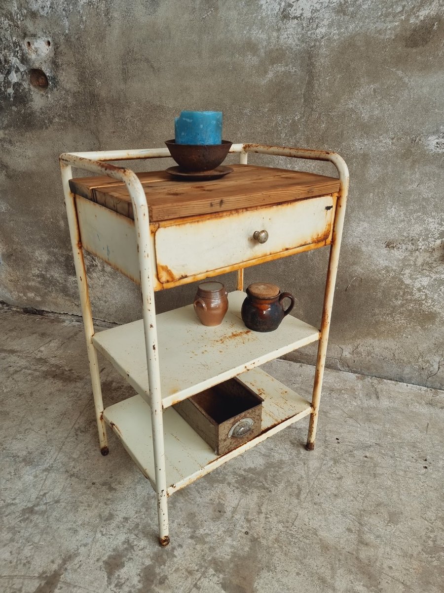 Industrial Bedside Table for sale at Pamono