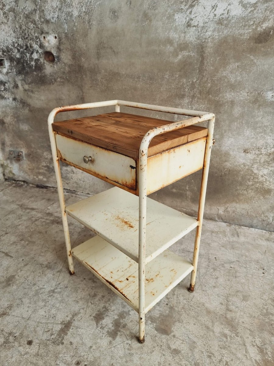 Industrial Bedside Table for sale at Pamono
