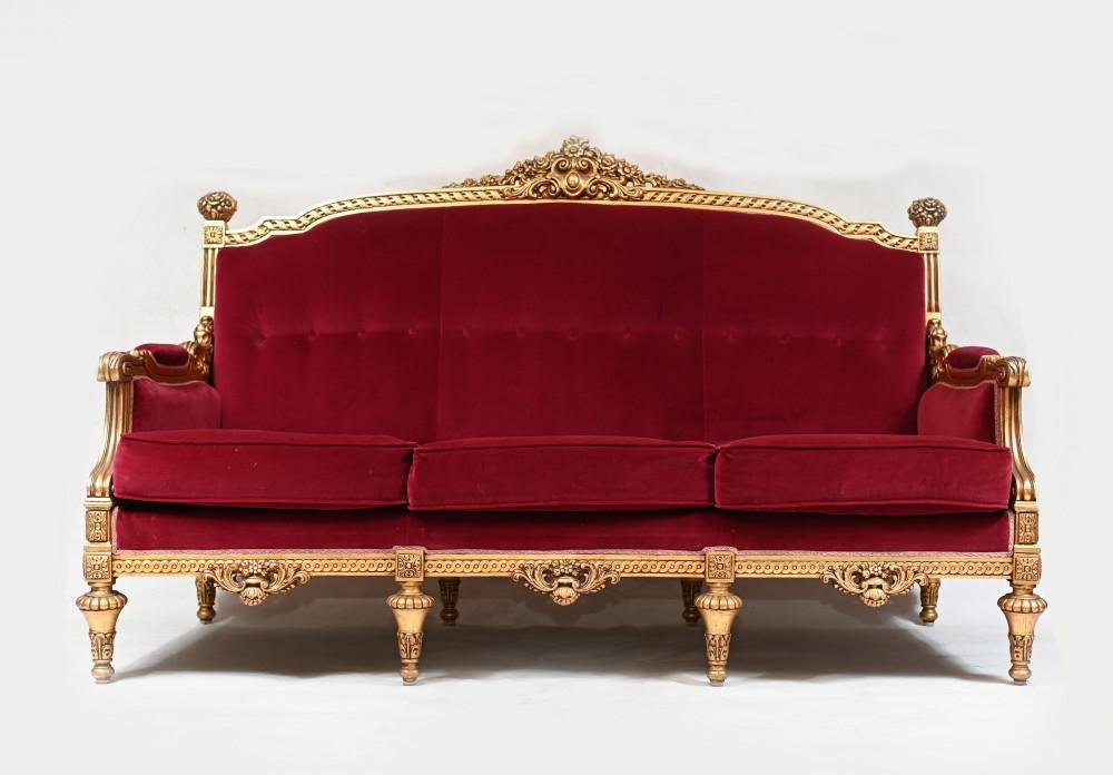 French Empire Giltwood Sofa for sale at Pamono