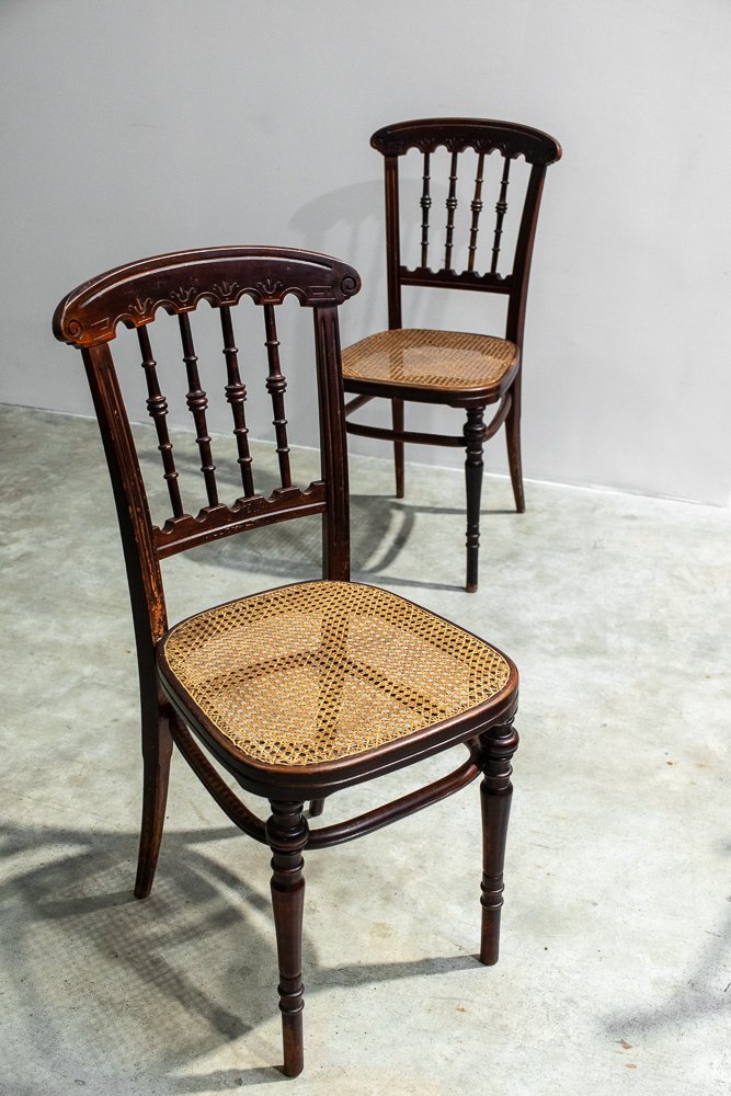 Bench and Chairs by Jacob Josef Rohn, Vienna, 1930s, Set of 4 for sale