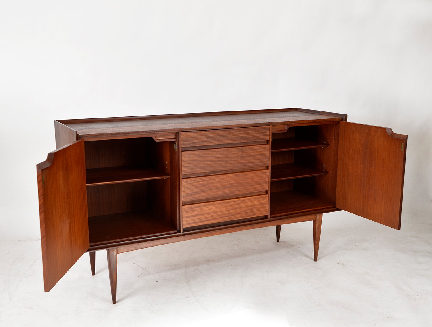 MidCentury Afrormosia Freestanding Sideboard by Richard Hornby for