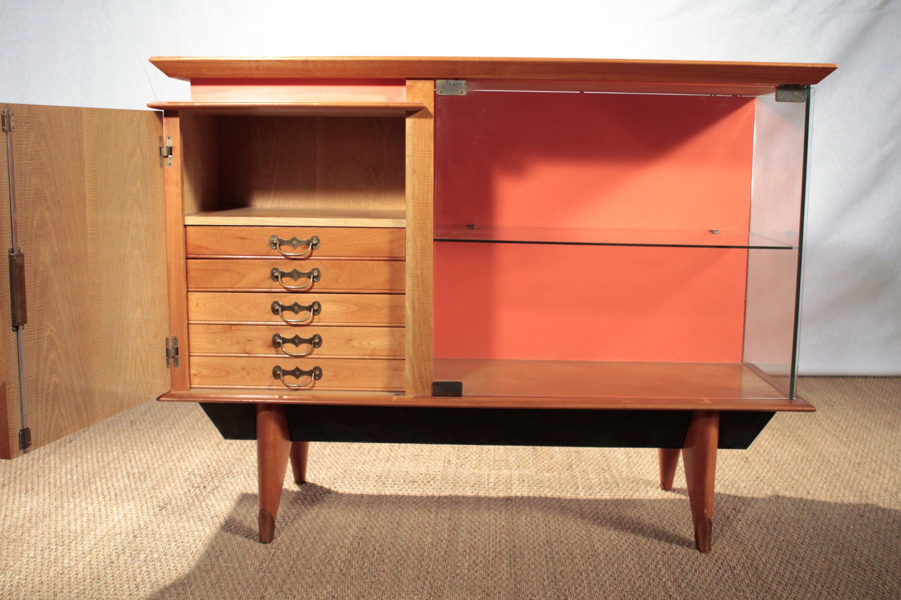 Mid-Century Wood Dresser for sale at Pamono