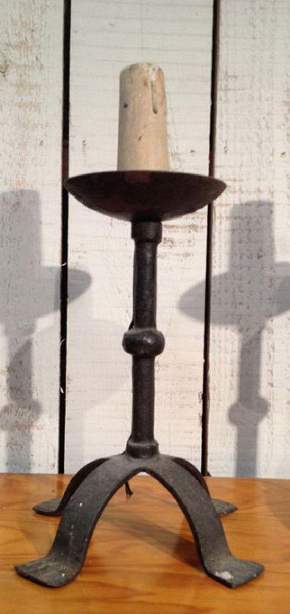 Wrought Iron Candelabras, Set of 2 for sale at Pamono