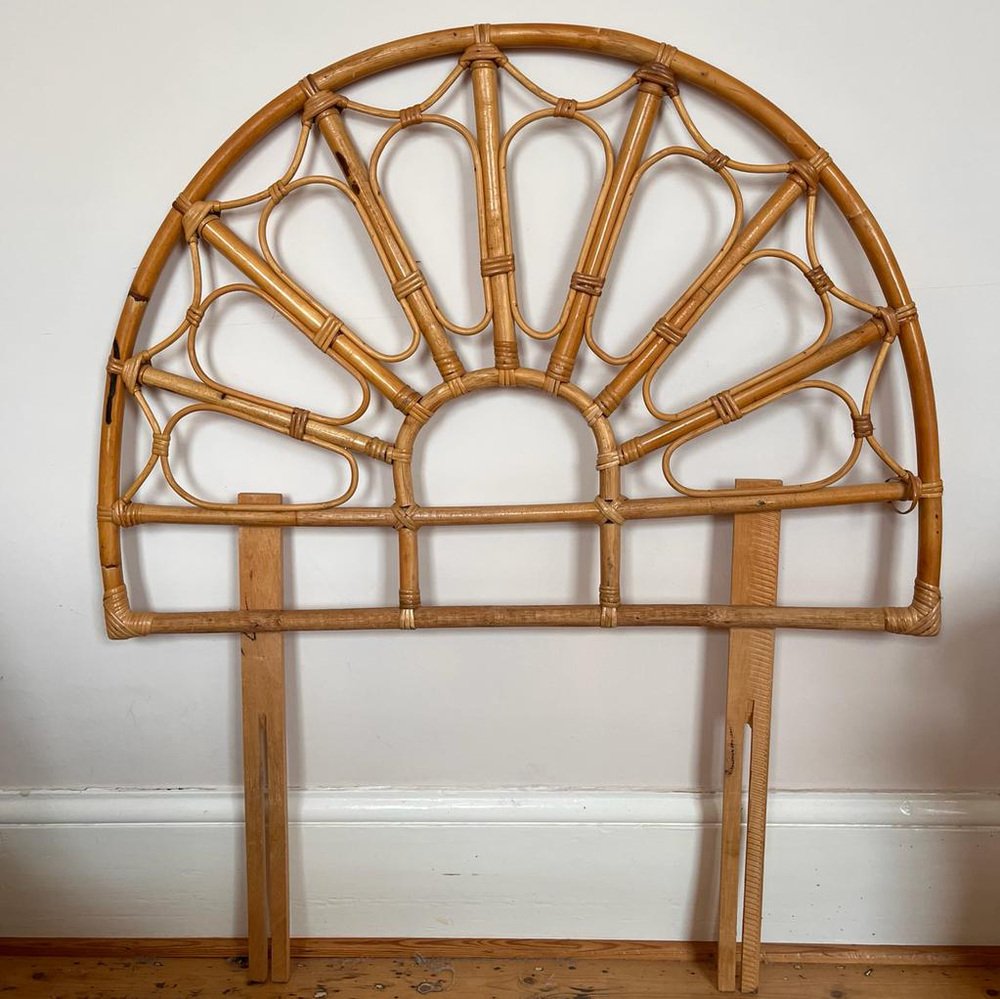 MidCentury Bamboo Single Headboard for sale at Pamono
