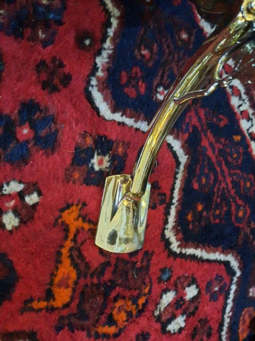 Victorian Brass Extending Brass Oil Lamp for sale at Pamono