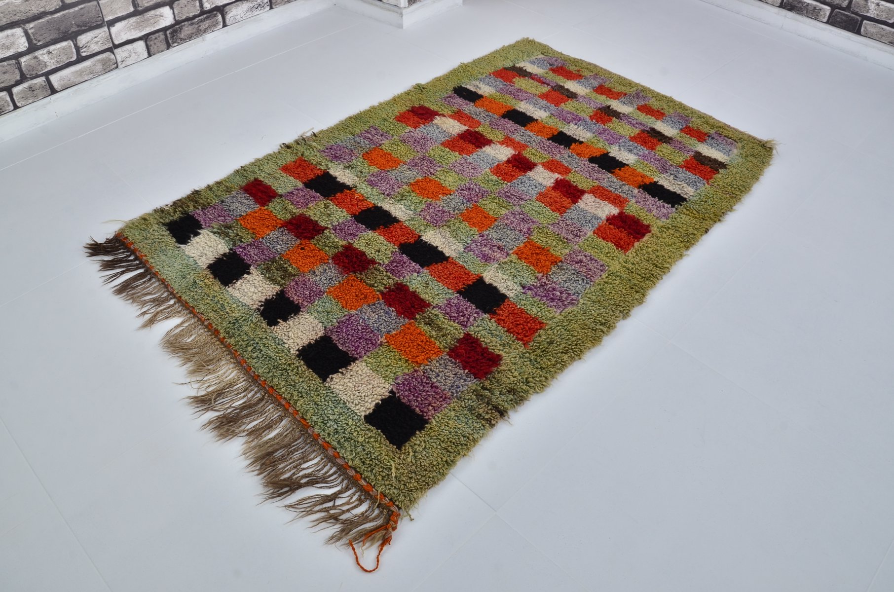Angora Tülü Colorful Modern Rug for sale at Pamono