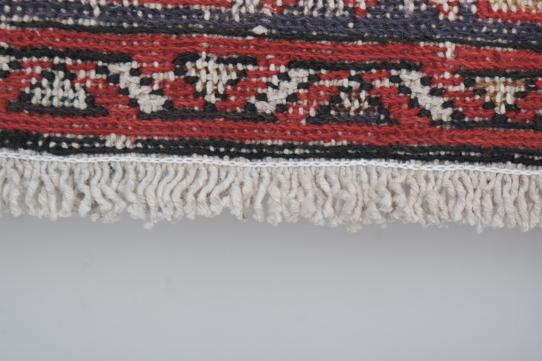 Handwoven Tribal Embroidery Rug for sale at Pamono